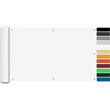 LYYK Frangivista per Il Balcone, Giardino Balcone A Prova di Vento Antipioggia, per Estate ed Inverno,con Fascette e funi, per Esterno Balcone terrazza, 70x500cm Bianco