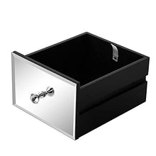 Comodino moderno a specchio, con 3 cassetti, comodino da comodino, comodino, scrivania, divano, comodino, in vetro, per camera da letto, soggiorno, mobili