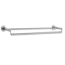 Portasciugamani in acciaio inox alto e basso doppio porta asciugamani da bagno con asta per appendere asciugamani, 60cm