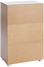 ts-ideen Armadietto Mobiletto Comó 94x60 cm Stile Moderno con Doppia Anta e vano Aperto. Rovere Sonoma