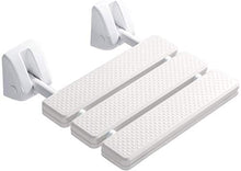 Doccia Sgabello Pieghevole Pieghevole Plastica Plastica Assemblaggio Impermeabile Antiscivolo Domestico, 150 kg Cuscinetto del carico (Colore: Bianco, Dimensioni: 320x340mm)