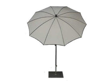 Maffei Art 42B Border, ombrellone Rotondo Diametro cm 200, Tessuto dralon, Made in Italy. Esclusivo Colore Ecru