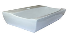 Set lavabo in ceramica + stopper senza protezione anti-overflow + sifone ovale lavabo in ceramica 48,5 cm L 32 cm B