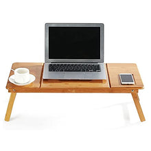 jiaju Tavoli da Picnic Tavolo Pieghevole, Portatile Pieghevole Bamboo Laptop Table Sofa Letto per Laptop Home Laptop Stand Computer Notebook Desk Bed Tavolo da Pranzo Plus Size (Color : A)