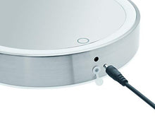 Libaro Specchio cosmetico a LED Venezia con ingrandimento 10x, montaggio a parete, cavo USB, luce bianca calda, dimmer