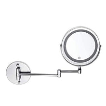 YHtech. LED 10X di ingrandimento Trucco rasatura Specchio da Toilette Bagno Montaggio a Parete a 360 °