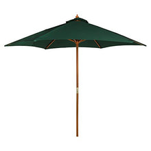 AKTIVE 53862 - Ombrellone Esagonale Diametro 270 cm - Telaio di Legno 38 mm - Colore Verde