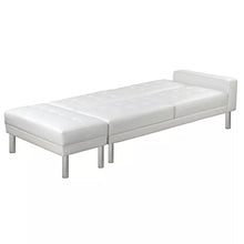 tuduo divano letto dimensioni del Poggiapiedi 83 x 44 x 40 cm (L x L x H) in pelle artificiale divano poltrona per tutto in offrant un spazio di sedile confortevole bianco Canape Camera