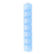 7 giorni al giorno medicina titolare pillola scatola mensile pillola scatola dell'organizzatore dell'erogatore Medicina scatole cassa della pillola medicina titolari(blu)