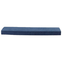 EREAL Le Cinghie Antiscivolo Rimuovono I Cuscini in Spugna da Banco,Cuscini Lunghi Rettangolari-Blu 30 * 50 * 7cm