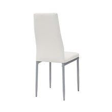 Cribel Queen Set da 4 Sedia, Similpelle, Bianco, 47 x 40 cm, 4 Pezzi