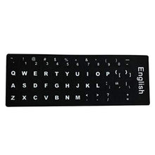 Keyboard Stickers Sostituzione Inglese Non Trasparente Con Sfondo Nero Su Bianco Lettering Per Notebook Desktop Decorazione Parete 3pcs