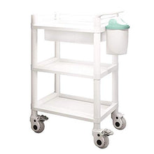 DHR- 3 tier Utility Carrello con cassetto e vano portaoggetti, commerciale salone di bellezza Attrezzature su ruote Carrello, attrezzature mediche Trolley Bagagli servizio di bellezza trolley