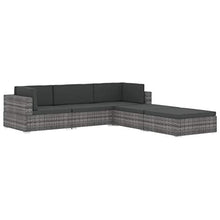 vidaXL Poltrona Modulare ad Angolo 1 pz con Cuscini Foderati Lavabili Leggera Elegante Arredi Esterno Divano in Polyrattan Marrone Telaio Acciaio