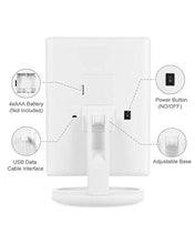 HAMSWAN Specchio Trucco con 21 LEDs, Specchio Cosmetico da Trucco con Touch Screen Tri-Fold, Specchio Ingranditore Illuminato, Ruota 180°, Specchio per trucco1X/2X/3X e Caricatore USB.Regalo per Donna