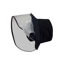 HEALLILY Maschera Antinfortunistica Cappello Trasparente Visiera Cappello da Sole Anti Saliva Protezione Antispruzzo Protezione Integrale Protezione per Esterno Nero