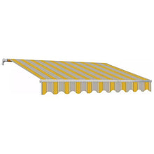 SAN GIORGIO Tenda da Sole Barra Quadra Manuale A Catena 400X300 Rigato Giallo