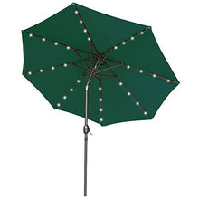 ABCCANOPY - Ombrellone da giardino, inclinabile, con 32 luci LED a energia solare, per giardino, soffitto, piscina, spiaggia
