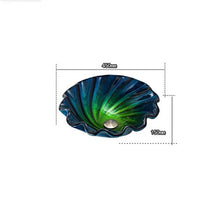 Lavandini bagno Lavabo da Bagno in Vetro Lavabo da appoggio in Metallo Controfiletto Fluted Wave Patel Flower Bowl, Verde 0711