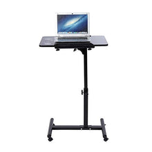 Computer da Tavolo Regolabile Sollevamento Laptop Table Rimovibile Standing Divano Letto Notebook Desk Stand con Ruote Scrivania Portatile FF (Color : Black)