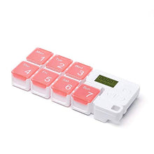 YUBIN Portapillole da 7 Giorni con Timer Custodia per promemoria per medicinali Scatola settimanale Portapillole per