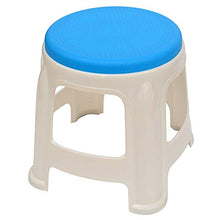 QFWM Sgabello per Vasca E DocciaSgabello Rotondo Sgabello Piccolo Sgabello da Bagno Creativo in Plastica Multiuso Portatile AntiscivoloSedile da Bagno Leggero (Size:26X30cm; Color:Blue)