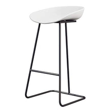 Sgabello da Bar per la Colazione con Gambe in Metallo Nero per Sgabello da Cucina, Semplice Design Moderno in Ferro - Carico Massimo 200 kg