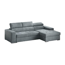 Casarreda Store Divano Letto angolare Ancona con Chaise Longue Contenitore DX/SX