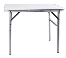 Vetrineinrete® Tavolo per Picnic 90x60x70 cm in Alluminio per Giardino Campeggio Camper con Piedi Removibili Manico per Il Trasporto P19