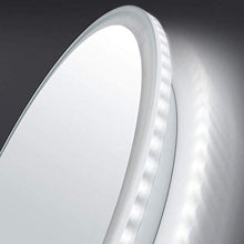 Specchio da toeletta a LED Illuminato a Specchio, Specchio da Bagno Rotondo a Parete, antiappannante, Luce Bianca, casa/Camera da Letto 60/70/80 cm