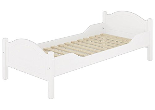 Erst-Holz Letto Bianco in Pino massello 90x200 Anche per Adulti con doghe rigide 60.30-09W