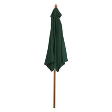 AKTIVE 53862 - Ombrellone Esagonale Diametro 270 cm - Telaio di Legno 38 mm - Colore Verde
