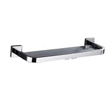 DNSJB mensole da bagno, mensola di Vetro del Bagno dell'Acciaio Inossidabile del Bagno della mensola di attaccatura di Parete del Bagno dell'Acciaio Inossidabile 304 (Color : Silver, Size : 60CM)