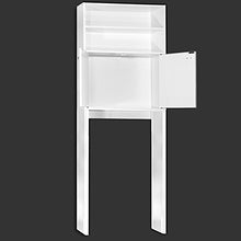 Casaria Mobile per Lavatrice Mobiletto da Bagno Armadio 3 Mensole 2 Ante 195x63x20cm Corridoio