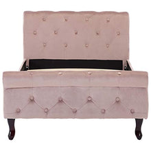 Tidyard Struttura Letto Singolo Chesterfield in Velluto Rosa 90x200 cm,Giroletto Singolo Chesterfield in Velluto Rosa 90x200 cm,Telaio Letto Singolo Chesterfield in Velluto Rosa 90x200 cm