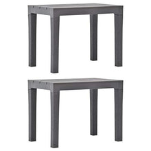 Festnight Panchine da Giardino 2 posti in Plastica 2 pz Panchina da Esterno 60 x 38,5 x 45 cm Panca arredo Giardino per Balcone