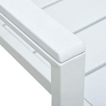 FAMIROSA Sedie da Giardino 4 pz Bianche in HDPE Aspetto Legno