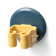 Meiyijia Portascope e Portaspazzole Muro Montato, Robusto Strumento Rack di Stoccaggio Salvaspazio per Cucina, Plastica ABS - 3 Pezzi - Blu