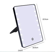 LOVEHOUGE Specchio Cosmetico,Specchio per Il Trucco con 16 Luci A LED,Specchio Cosmetico Illuminato,Oscuramento Continuo,Rotazione di 180 Gradi