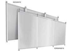 ! Protezione antivento da campeggio in telone di qualità per camion (telone per camion), stabile con linguette e occhielli (1,2 m x 7 m, grigio chiaro RAL7035)