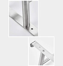 AGGF Portasciugamani a Parete Portasciugamani Portasciugamani SUS304 Bagno in Acciaio Inox Portasciugamani a Tre Barre con Gancio Cucina Domestica Rack 40 cm