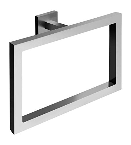 Ambrosya® | Scaldasalviette esclusivo in acciaio inox | Bagno Supporto Staffa Asciugamano Portasciugamani Anello Toilette (Acciaio inossidabile (Spazzolato))