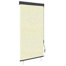 vidaXL - Tenda avvolgibile per esterni, 100 x 250 cm, colore: bianco crema