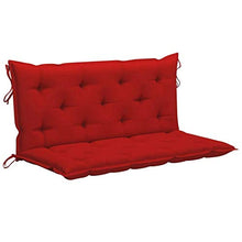 vidaXL Cuscino per Dondolo Rosso 120 cm in Tessuto