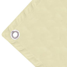Tidyard Copertura per Balcone Idrorepellente, Paravento Balcone con Occhielli, Tessuto Oxford / 75x400 cm/Frangivento Protezione da Raggi/Crema