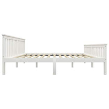 Lasamot Struttura Letto in Legno massello di Pino per Adulti, Bambini, Struttura Letto con 2 cassetti, Bianco, Dimensioni Materasso Adatte 180x200 cm (Senza Materasso)