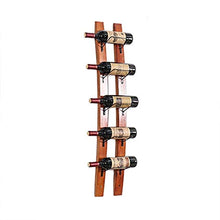 LHQ-HQ Wine Rack Legno a Parete Supporto di Vetro di Vino