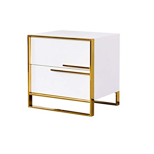 Comodino Semplice e Moderno Armadietto di Luce Camera da Letto Armadietto cassetto Metallo Letto in Ferro battuto Armadietto Laterale Camera da Letto Moderna Multistr
