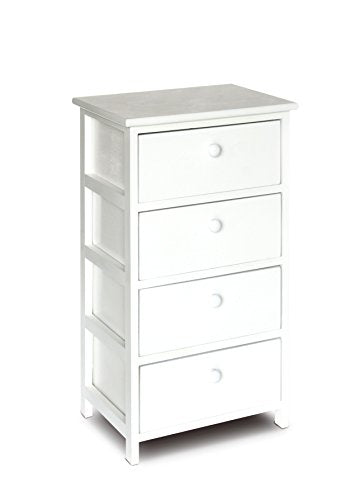 King Home C656834 Cassettiera 4 Cassetti Legno