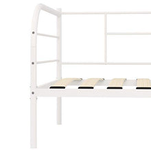 FAMIROSA Telaio Divano Letto Bianco in Metallo 90x200 cm Bianco